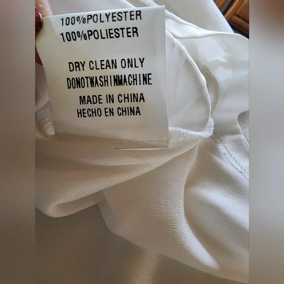 Maniju Ivory Sleeveless Fit and Flare Dress Size M - Picture 13 of 13